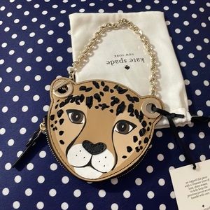 Kate Spade leopard coin purse